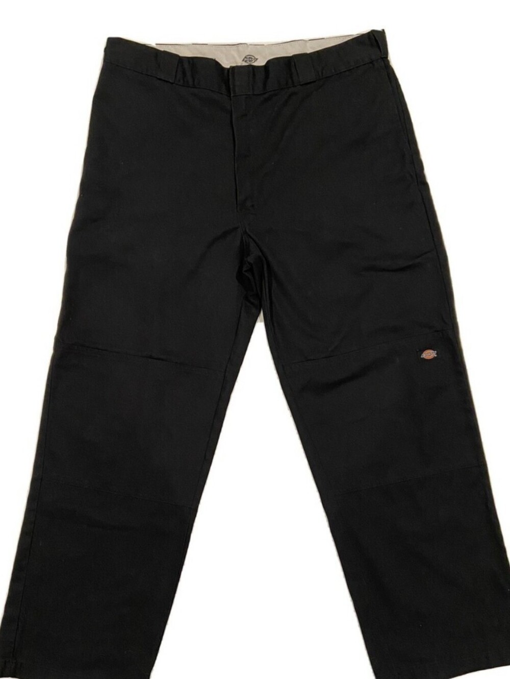 Dickies DS600 Loose Fit Black Cotton Blend Twill Work Pants Men’s 34x32